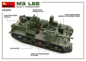 Miniart 35206 M3 Lee early prod. w/interior 1/35 – immagine 4