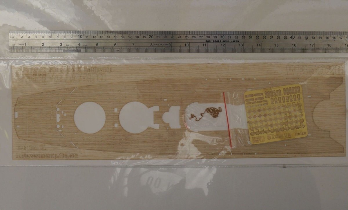Wood Hunter W35026 Wood deck IJN Yamato for Tamiya 78025 1/350 – image 2