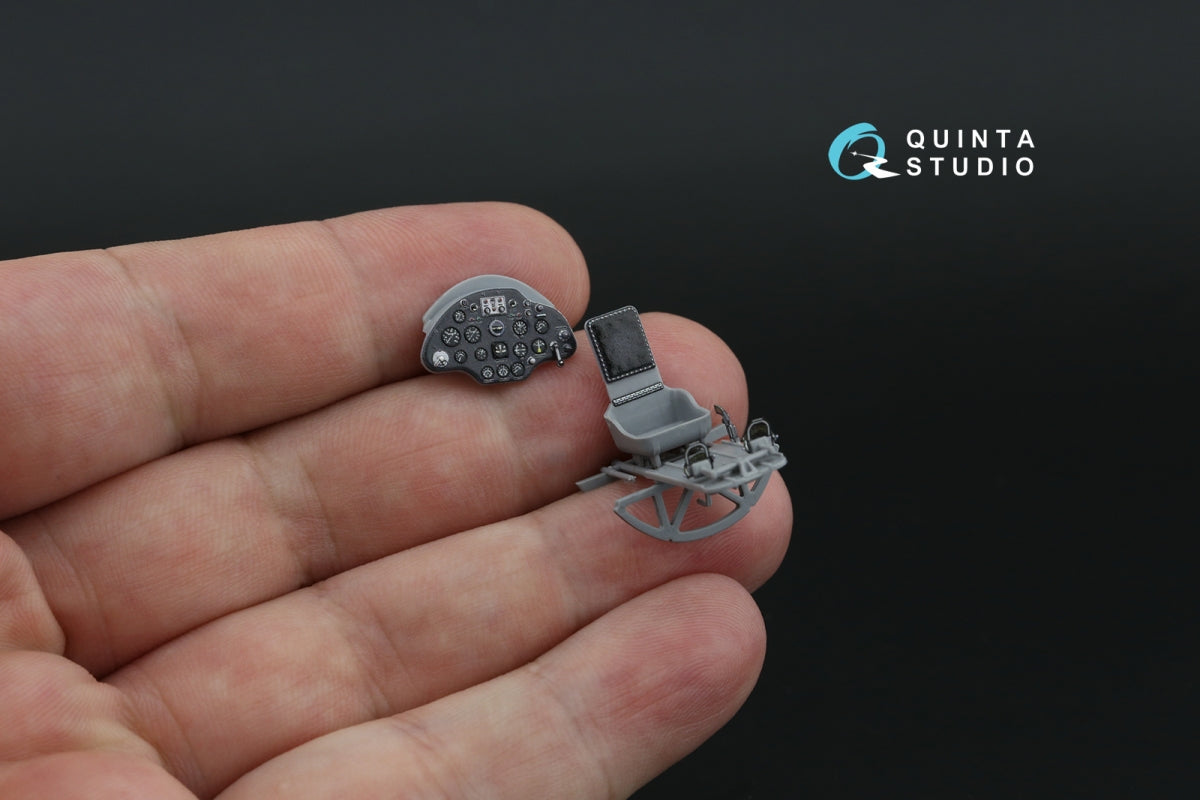 Quinta Studio QD48491 I-16 3D-Printed coloured Interior on decal paper (for Zvezda kit) 1/48 – Bild 4