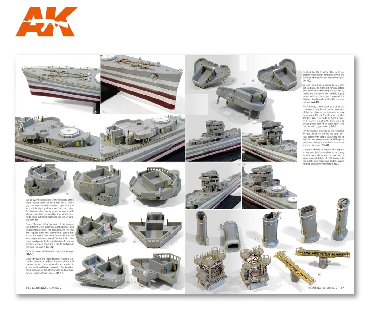 AK Interactive AK895 MODELLING FULL AHEAD 2 NEW ORLEANS CLASS (English) – zdjęcie 7