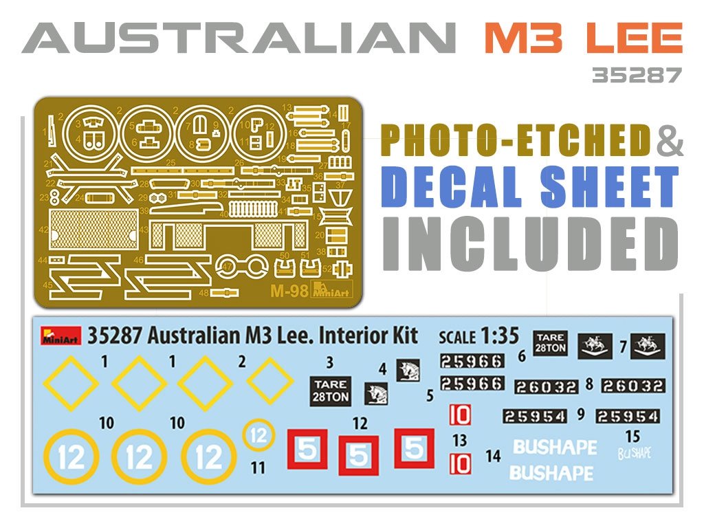 MiniArt 35287 AUSTRALIAN M3 LEE. INTERIOR KIT 1/35 – zdjęcie 5