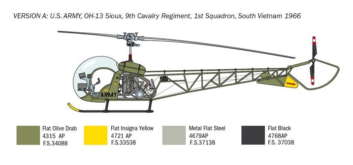 Italeri 2820 OH-13 Sioux 1/48 – zdjęcie 4