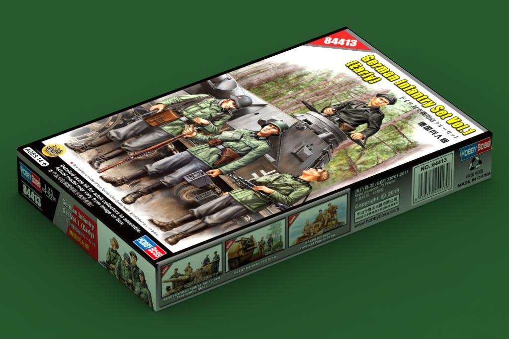 Hobby Boss 84413 German Infantry Set Vol.1 (Early) 1/35 – zdjęcie 2