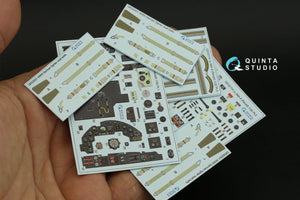 Quinta Studio QD32114 Ju 88A-4 3D-Printed &amp;amp; colored Interior on decal paper (Revell) 1/32 – image 13