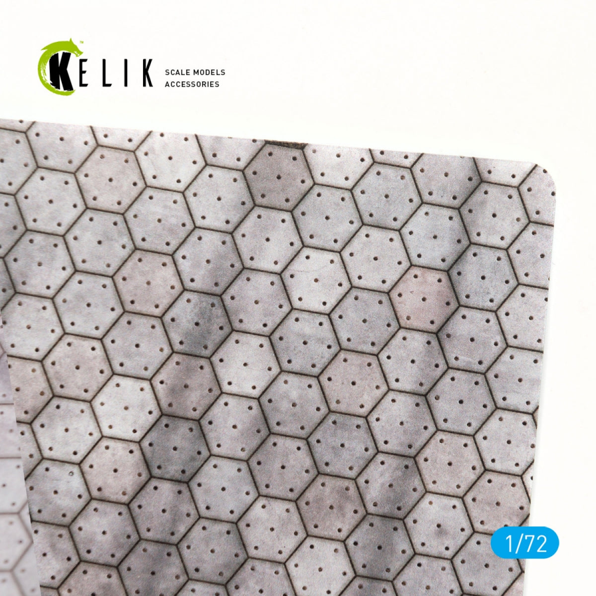 KELIK KS72017 SWISS HEXAGONAL CONCRETE PARKING PLACE BASE - ACRYLIC 3 MM (280 X 180 MM) 1/72 – image 3