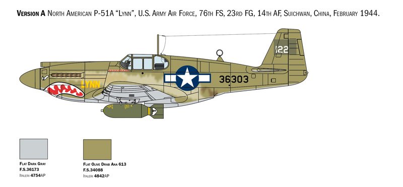 Italeri 1423 P-51A Mustang 1/72 – zdjęcie 10