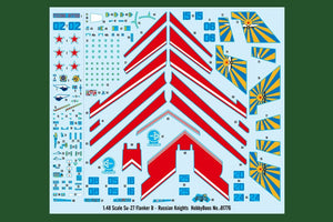 Hobby Boss 81776 Su-27 Flanker B Russian Knights 1/48 – zdjęcie 12
