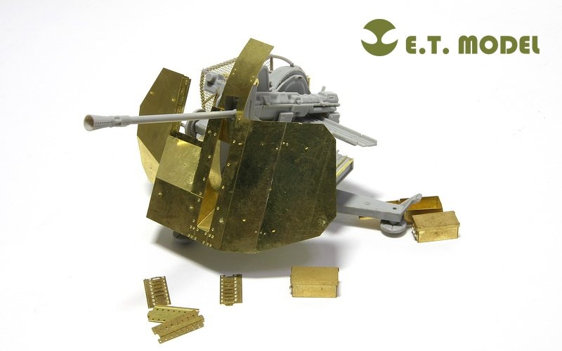 E.T. Model E35-026 WWII German 3.7cm FLAK 43 Anti-Aircraft Gun (For TRUMPETER 02311) 1/35 – zdjęcie 2