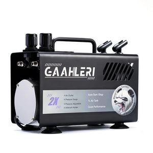 Gaahleri 43127 Dual Drive Series Airbrush Kit Compressor GT-918 – imagen 7