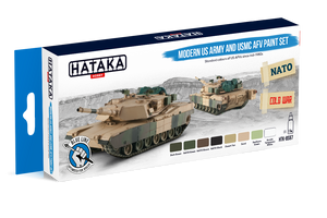 Hataka Hobby HTK-BS67 Modern US Army and USMC AFV Paint Set (8x17ml) – image 2
