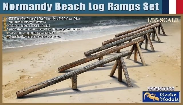 Gecko Models 35GM0083 Normandy Beach Log Ramps Set 1/35