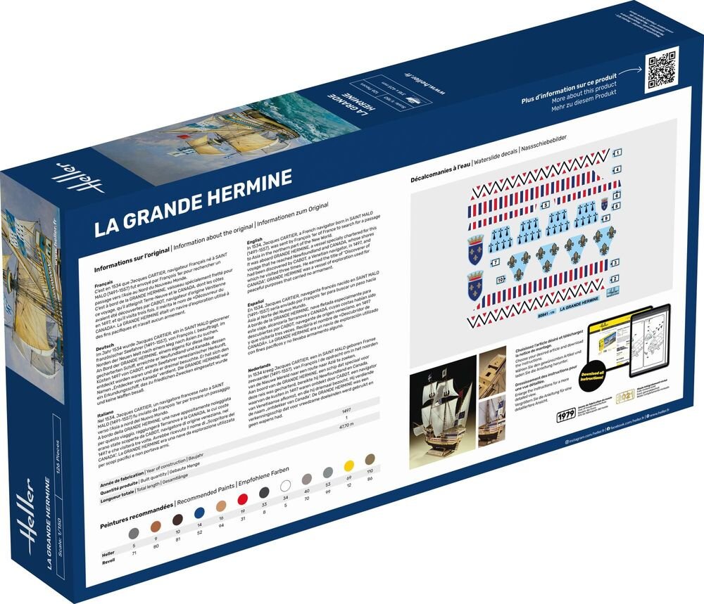 Heller 56841 Starter Kit - Le Grand Hermine 1/150 – zdjęcie 4