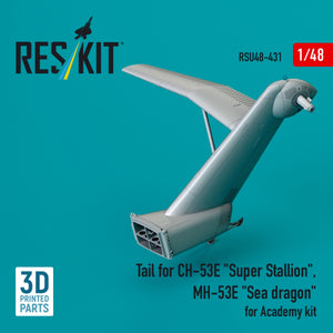RESKIT RSU48-0431 Tail for CH-53E &amp;quot;Super Stallion&amp;quot;, MH-53E &amp;quot;Sea dragon&amp;quot; for Academy kit (3D printed) 1/48 – zdjęcie 2