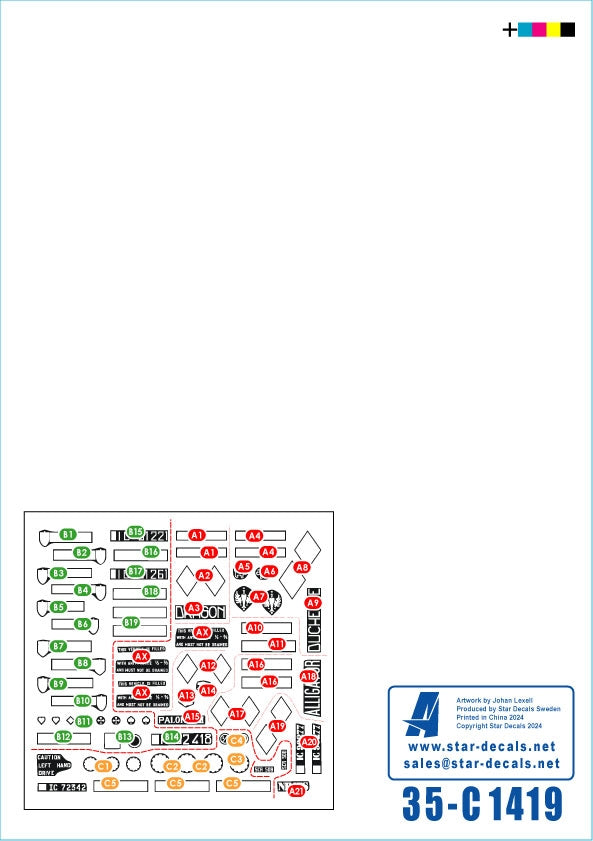Star Decals 35-C1419 Indochine 6. Armoured cars and Amphibians. Coventry armored car Mk I, DUKW; M29C Crabe/Weasel 1/35 – zdjęcie 2