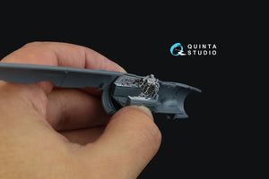 Quinta Studio QD72109 MiG-21PFM Gray panels 3D-Printed &amp;amp; colored Interior on decal paper (Eduard) 1/72 – image 11