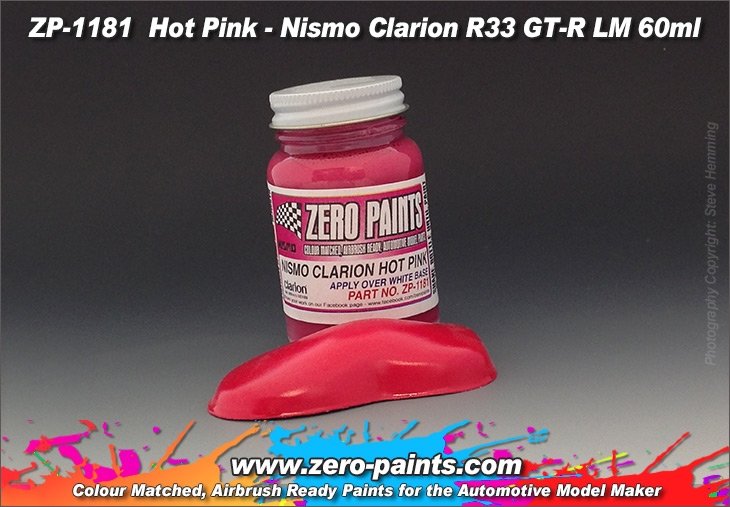 Peinture Zero Paints ZP-1181 Rose vif - Nismo Clarion R33 GT-R LM 60 ml