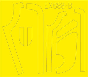 Eduard EX688 B-17G antiglare panels (VE production) 1/48 HKM – zdjęcie 2