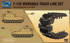 Riich Models RE30002 T-136 workable track link set for M108/M109 A1-A5 SPH 1/35