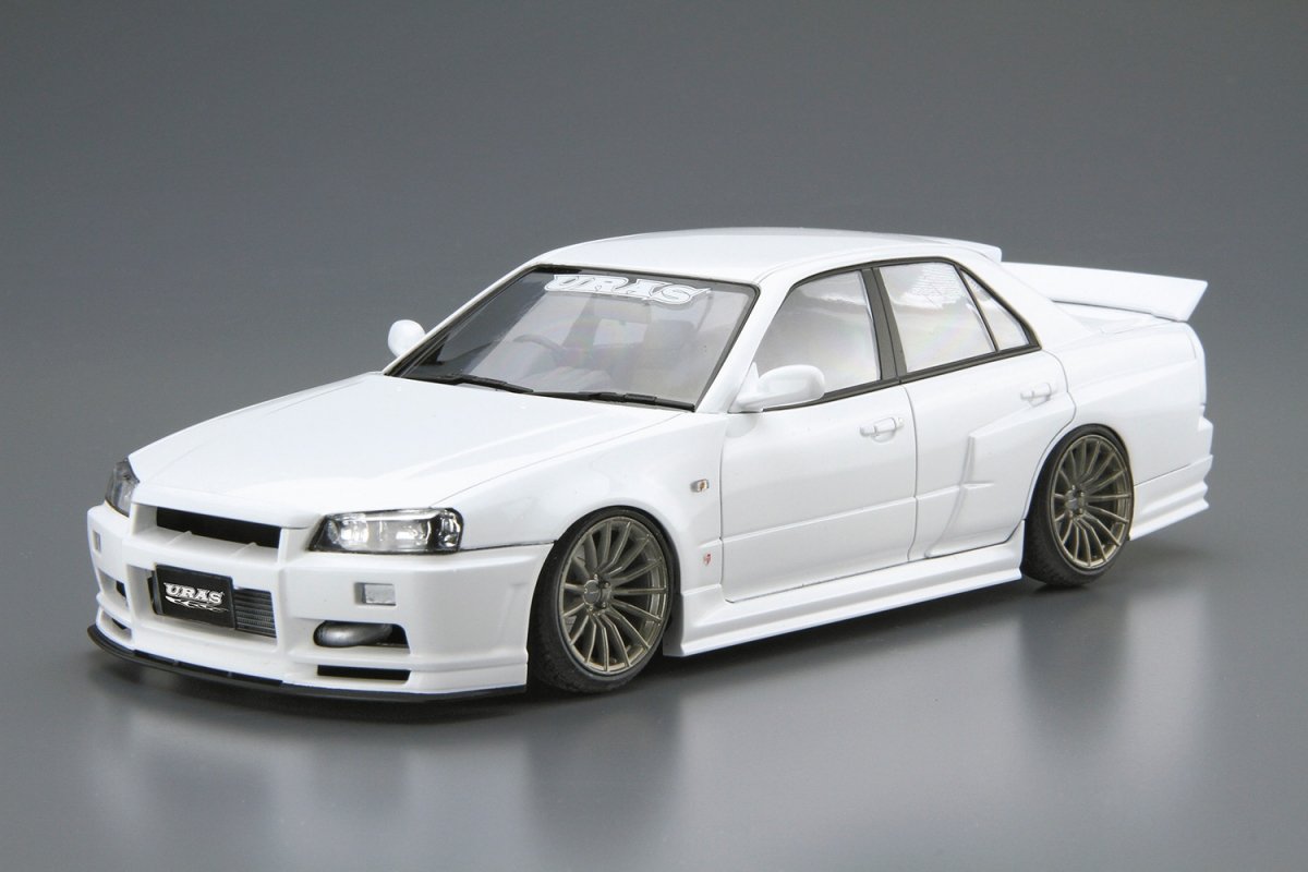 Aoshima 05534 URAS ER34 Skyline Type-R &amp;#39;01 (Nissan) 1/24 – image 2