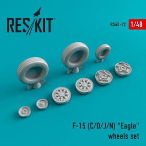 RESKIT RS48-0022 F-15 (C/D/J/N) &amp;quot;Eagle&amp;quot; resin wheels 1/48