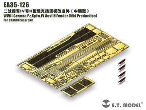 ET Model EA35-126 WWII German Pz.Kpfw.IV Ausf.H Fender (Mid Production) For DRAGON 1/35 – image 3