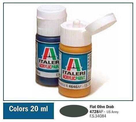 Italeri 4728AP FLAT OLIVE DRAB 20ml