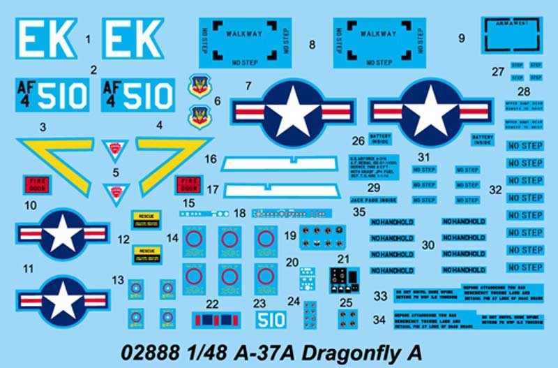 Trumpeter 02888 A-37A Dragonfly 1/48 – zdjęcie 4