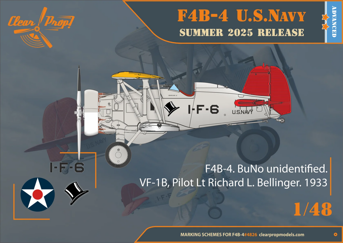 Clear Prop! CP4826 Boeing F4B-4 in US Navy Service 1/48 – Bild 3