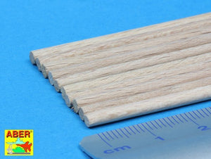 Aber WR3 Wood round rods 3,00 mm lenght 250 mm x 10 pcs. – immagine 5