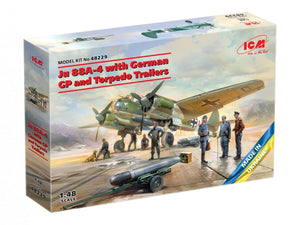 ICM 48229 Ju 88A-4 with German Ground Personnel and Torpedo Trailers 1/48 – zdjęcie 2