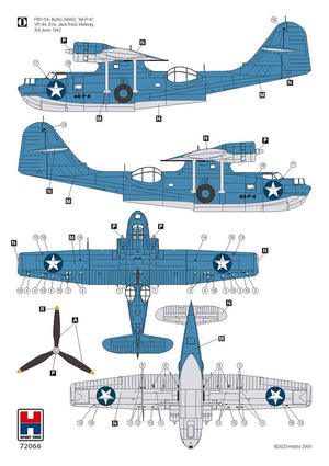Hobby 2000 72066 Consolidated PBY-5A Catalina PTO ( Academy + CARTOGRAF + MASKI) 1/72 – Bild 4