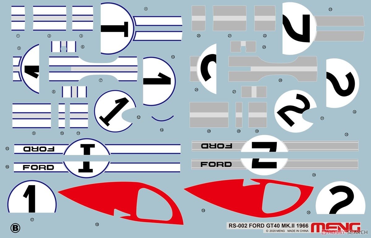 Meng Model RS-002 Ford GT40 Mk.II&amp;#39;66 1/12 – image 11