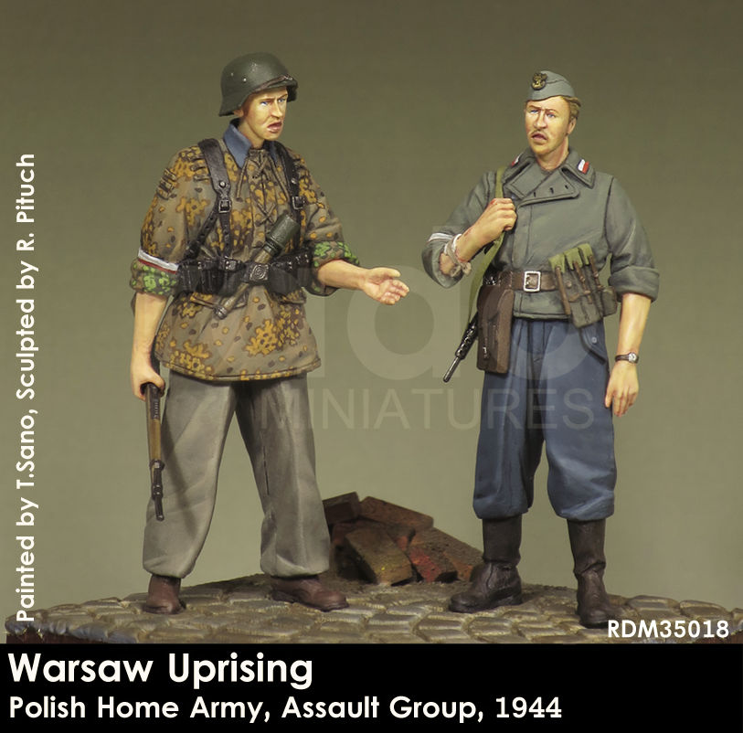 RADO Miniatures RDM35018 Warsaw Uprising, Polish Home Army, Assault Group, 1944 1/35