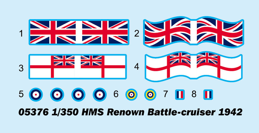 Trumpeter 05376 HMS Renown 1942 1/350 – imagen 4