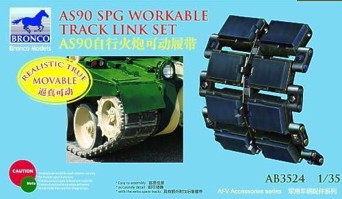 Bronco AB3524 AS90 SPG Workable Track Link Set 1/35