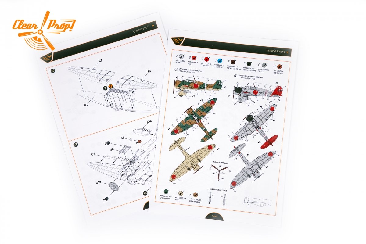 Clear Prop! CP72008 A5M2b Claude early version EXPERT KIT 1/72 – Bild 23