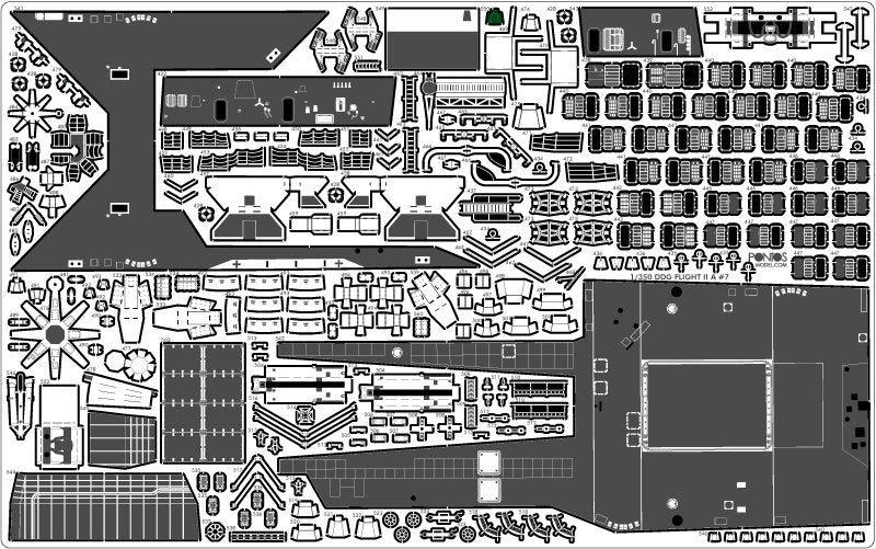 Pontos 35028F1 USS DDG-92 Momsen Flight IIa Detail Up Set 1/350 – immagine 25