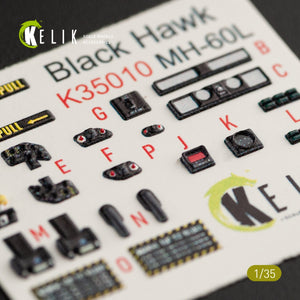 KELIK K35010 MH-60L BLACK HAWK INTERIOR 3D DECALS FOR KITTY HAWK KIT 1/35 – image 8