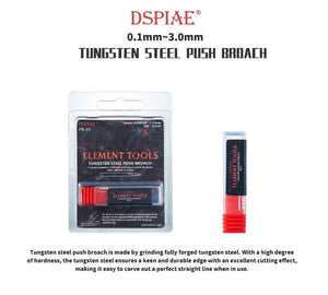 DSPIAE PB-30 3.0mm Tungsten Steel Push Broach