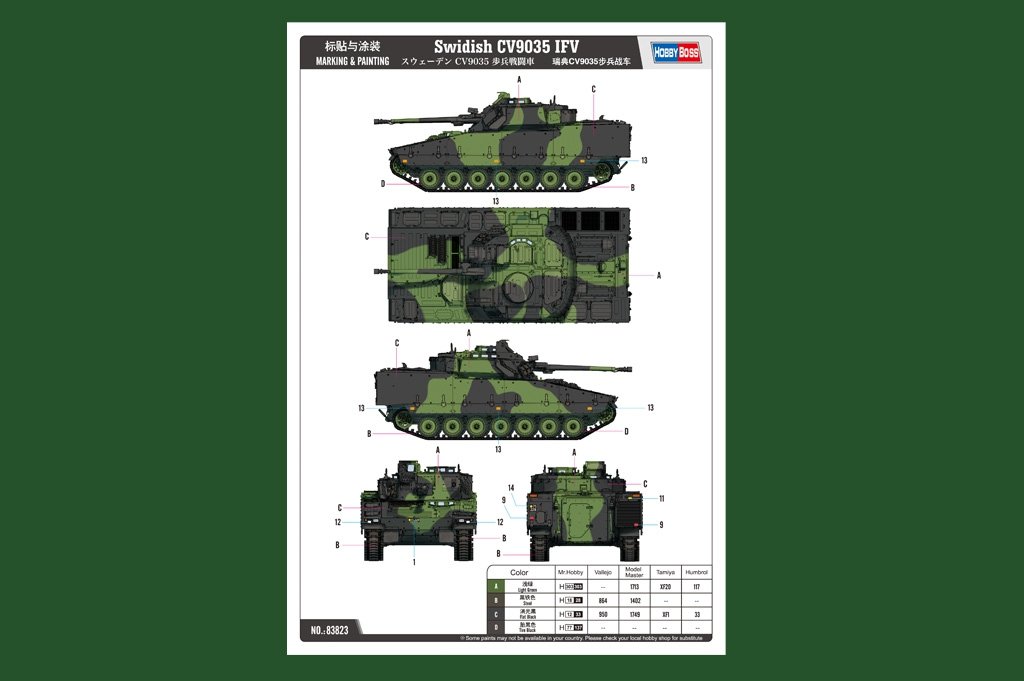Hobby Boss 83823 Swidish CV9035 IFV 1/35 – zdjęcie 3
