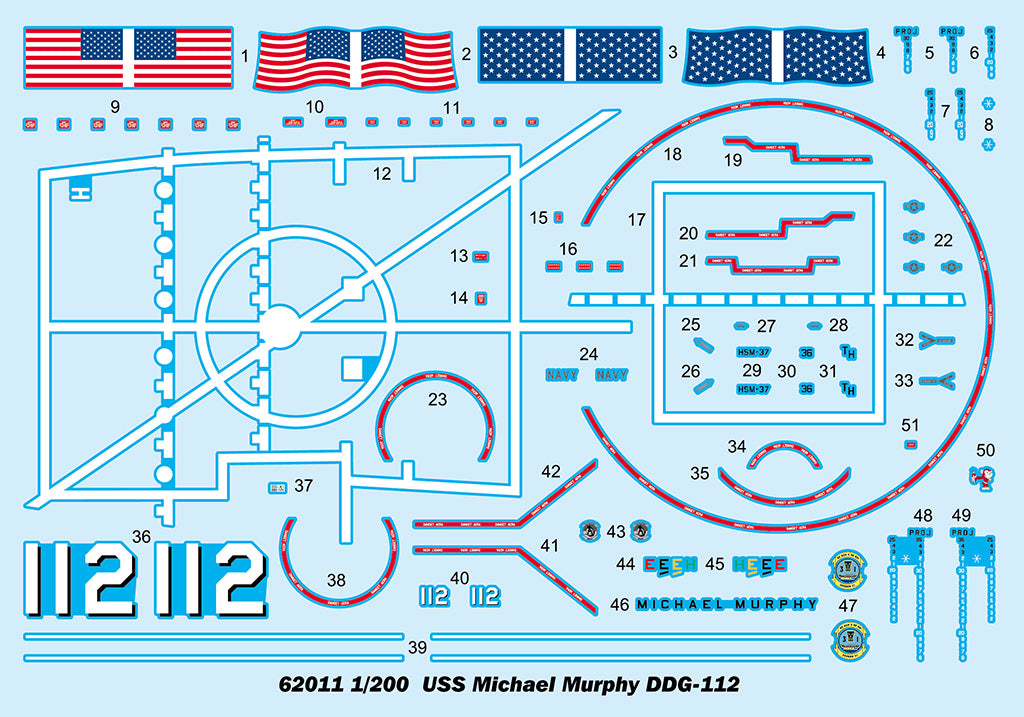 I Love Kit 62011 USS Michael Murphy DDG-112 1/200 – obrázek 3