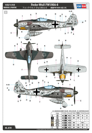 Hobby Boss 81781 Focke Wulf FW190A-6 1/48 – obrázek 9