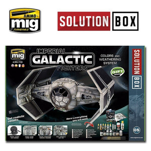 AMMO of Mig Jimenez 7720 HOW TO PAINT IMPERIAL GALACTIC FIGHTERS SOLUTION BOX – zdjęcie 3