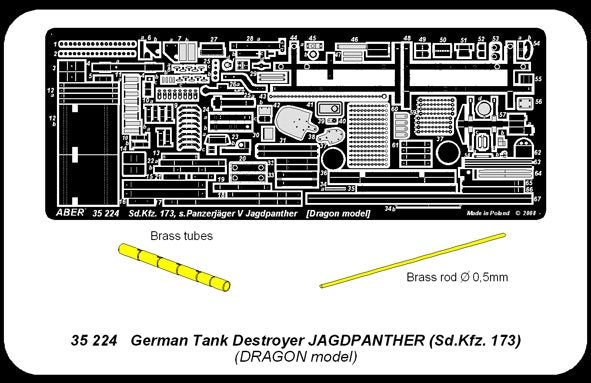Aber 35224 German tank destroyer Jagdpanther Sd. Kfz.173 1/35 – Bild 5