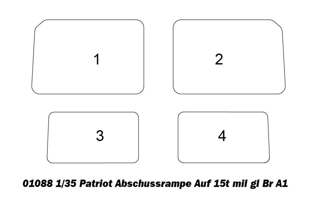 Trumpeter 01088 Patriot Abschussrampe auf 15t mil gl Br A1 1/35 – zdjęcie 3