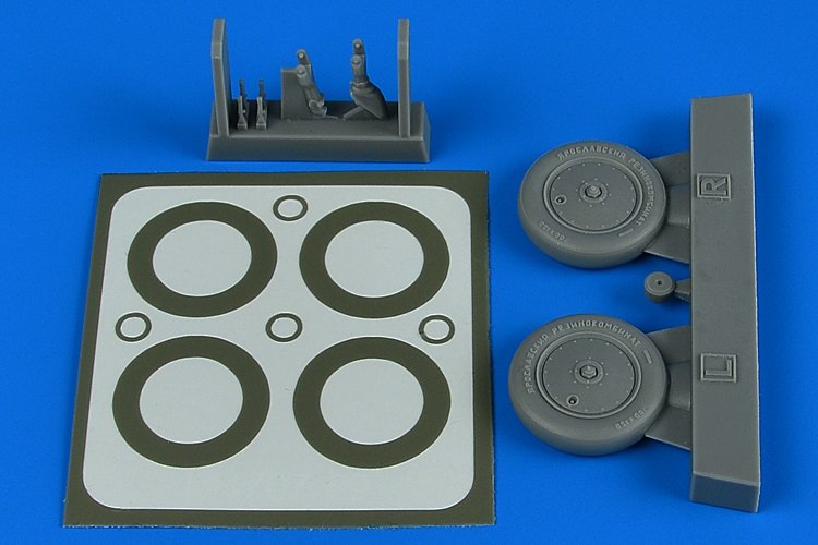 Aires 4797 I-16 wheels & paint masks 1/48 ICM