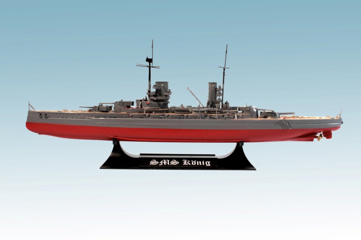 ICM S014 WWI German Battleship König (Full Hull OR Waterline) 1/700 – zdjęcie 2