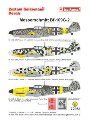 Techmod 72051 - Messerschmitt Bf 109G-2 1/72 – image 2
