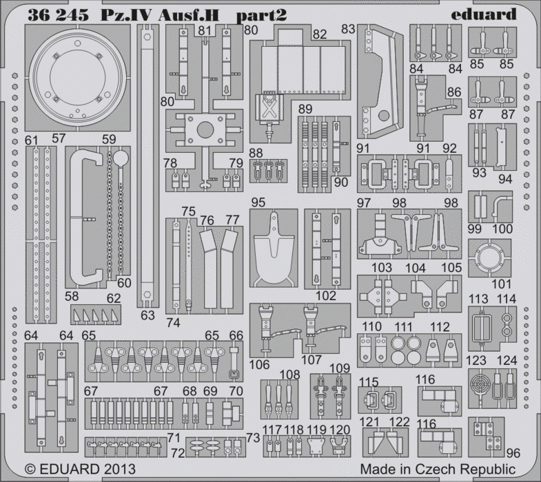 Eduard 36245 Pz. IV Ausf. H 1/35 Italeri – zdjęcie 2