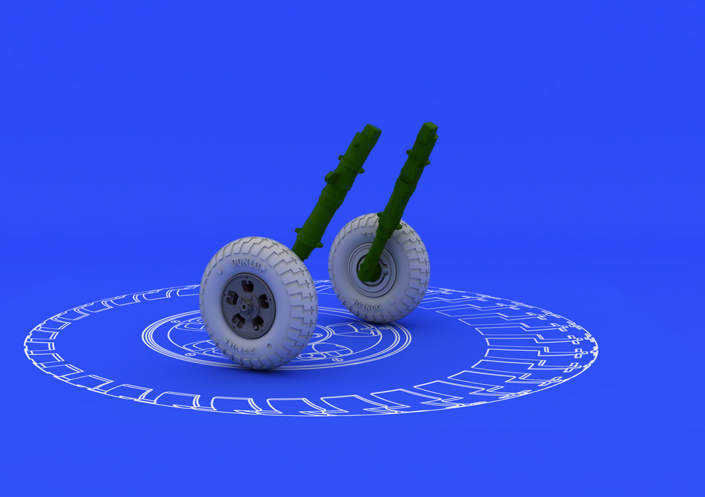 Eduard 648098 Spitfire wheels - 5 spoke 1/48 (Eduard) – Bild 3